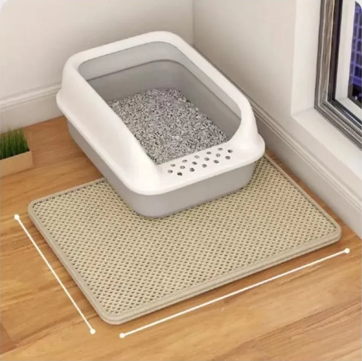 Double-Layer Cat Litter Mat