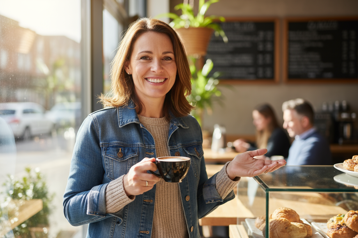 happy customer with smile