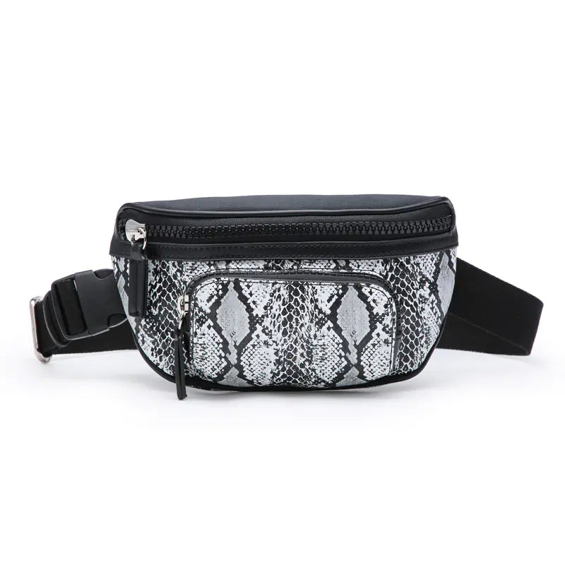 Snake Print Fashion Belt Bag